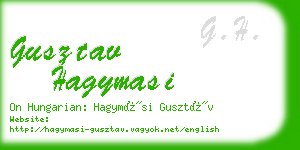 gusztav hagymasi business card